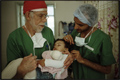 Dr Michael Sinclair and Dr Ali in Qasr Ahmed hospital © Eymeric Laurent-Gascoin / MSF